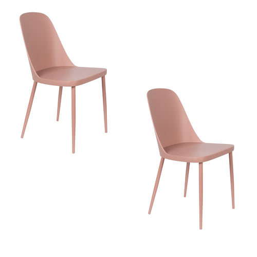 Housecraft Living Pip Eetkamerstoelen Roze - Set van 2 - vtwonen shop