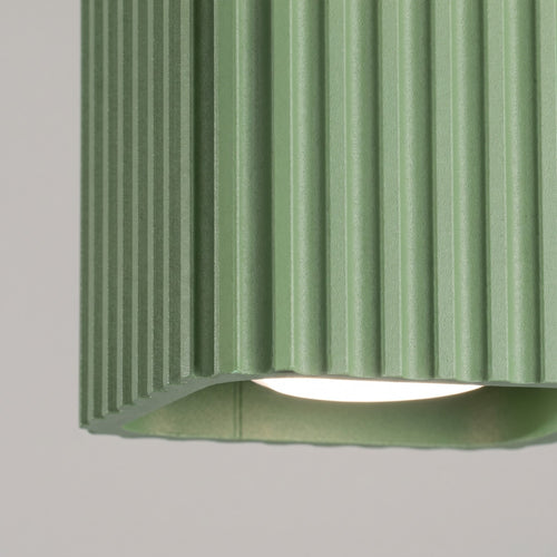Sollux Lighting Plafondlamp RIFF 1 saliegroen GU10 - 10x10x10cm