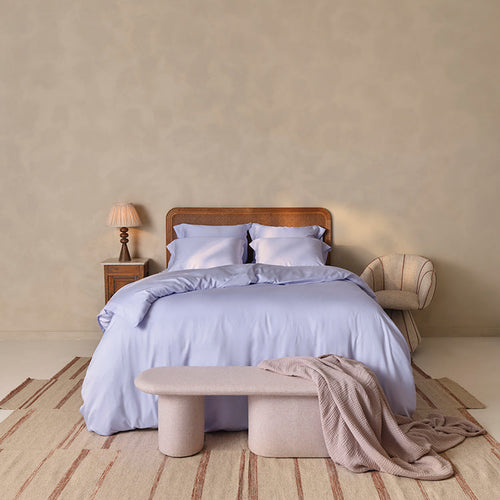 Coco & Cici - TENCEL Twill Dekbedovertrek Lavendel Blauw - 260x220 + 2 kussenslopen 60x70