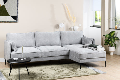 Duverger® 3-zitbank Divine - grijs - korte chaise longue rechts - vtwonen shop