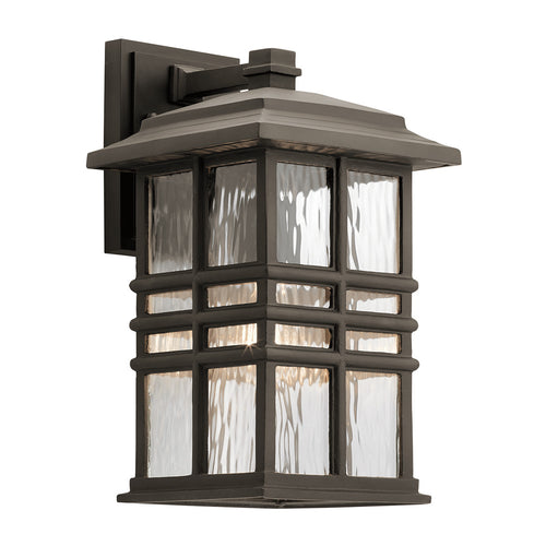 Elstead Beacon Square 1-lichts wandlantaarn voor buiten, Olde Bronze, IP44, E27