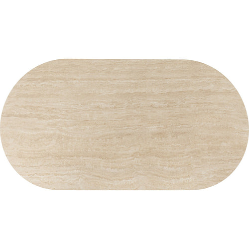 Kare Design Eettafel Alma Travertino 180x90cm