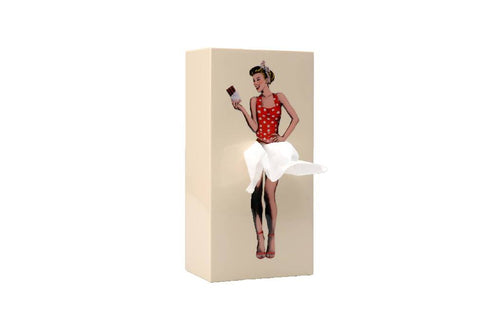 Spextrum Tissue Up Girl - tissuehouder - beige - vtwonen shop