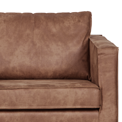 WOOOD fauteuil Rodeo - Recycle Leer - Cognac - 85x105x86