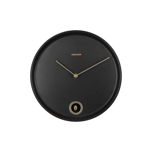 Karlsson wandklok Esencia Cuckoo - zwart - Ø30cm