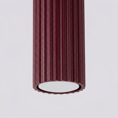Sollux Lighting Plafondlamp KARBON 10 bordeaux - 6,5x6,5x10cm