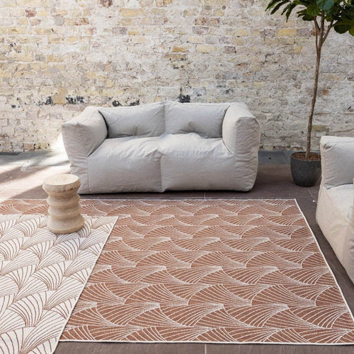 Interieur05 Buitenkleed Deco roest/wit dubbelzijdig - 200 x 290 cm - vtwonen shop