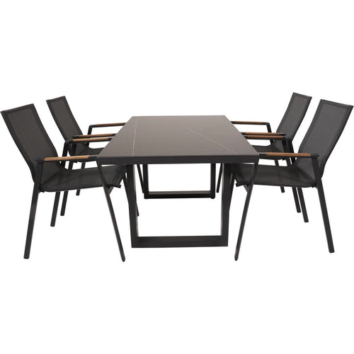 Lesli Living bistrostoel Tarragona - zwart - 56x65x88cm