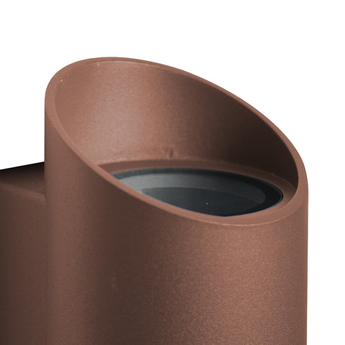 Nordlux Nico Wandlamp Buiten - Ø7,7cm - 2-lichts GU10 - IP54 - Roest