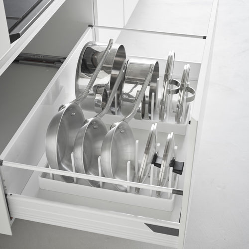 Yamazaki Tower Deksel & pannenhouder verstelbaar - Wit - vtwonen shop