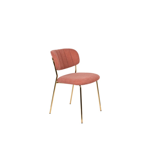 Housecraft Living Jolien Eetkamerstoelen Goud/ Roze - Set van 2 - vtwonen shop