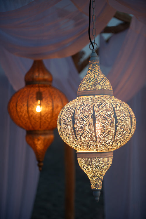 J-Line hanglamp Boor - metaal - wit - small - vtwonen shop