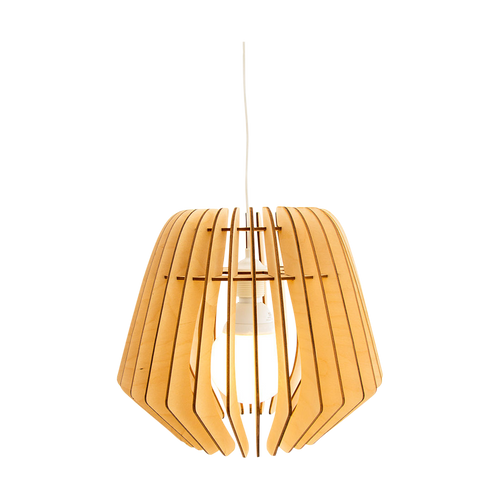 Bomerango Original M houten hanglamp medium - met koordset wit - Ø 37 cm - vtwonen shop