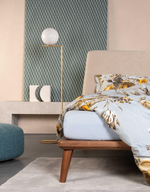 Essenza Florean dekbedovertrek - Lits-Jumeaux - 240x200/220 cm - Grijs