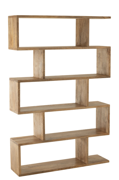 J-Line boekenkast Verticaal Latten - hout - naturel - vtwonen shop