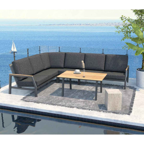 Taste by 4 Seasons loungeset Ravenna donker grijs - 5-delig