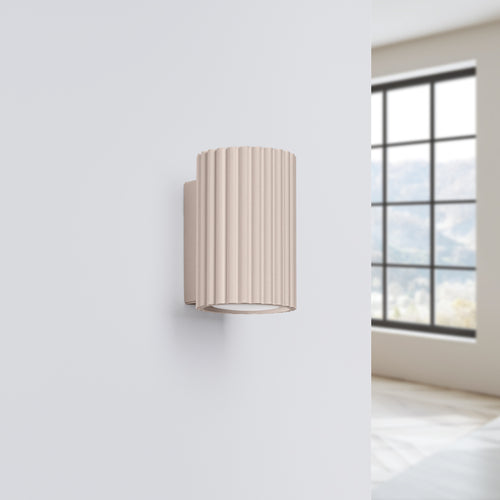 Sollux Lighting Wandlamp KARBON 10 taupe - 6,5x8,5x10cm
