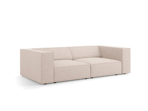 Cosmopolitan Design Bank Arendal 3-zits, chenille, beige - 102x204x70cm