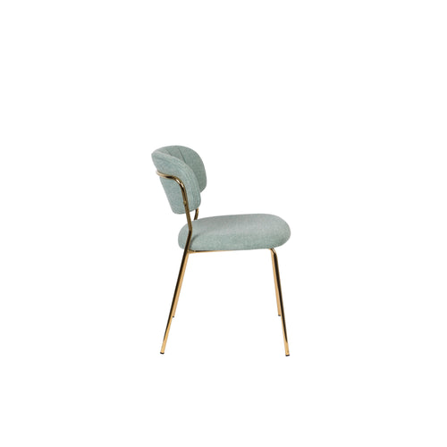 Housecraft Living Jolien Eetkamerstoelen Goud/ Lichtgroen - Set van 2 - vtwonen shop