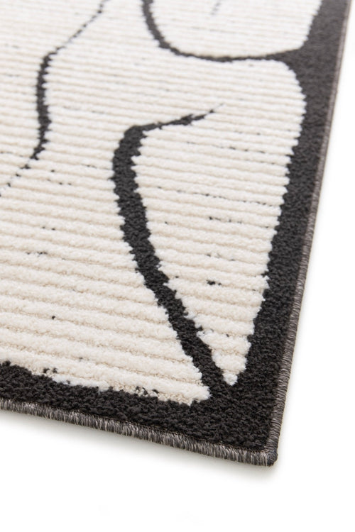 AFK Living vloerkleed Mirage - reliëfeffect - zwart - 200 x 290 cm - vtwonen shop