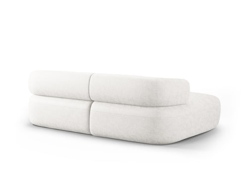 Micadoni linker hoekbank Jenny 5-zits, chenille lichtbeige - 145x200x73cm