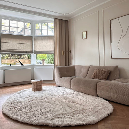 Interieur05 organisch vloerkleed Furr - beige - 290 x 200 cm