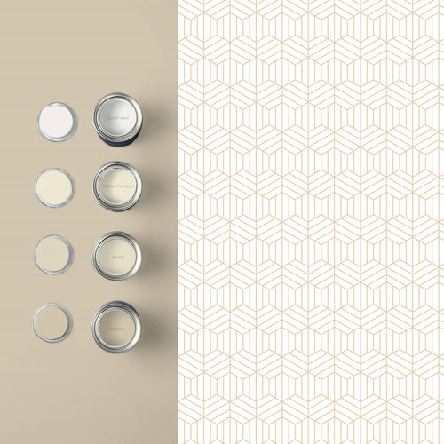 Graham & Brown Vliesbehang - Echo Pearl Gold - 10mx52cm - vtwonen shop