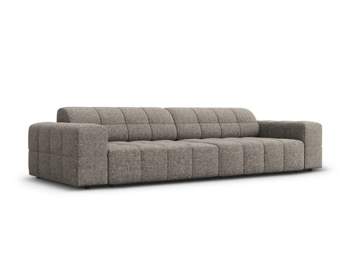 Cosmopolitan Design Bank Chicago 4-zits, chenille grijs - 102x252x78cm