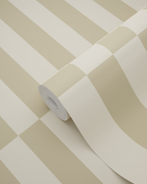 ESTAhome behang strepen donker beige - 53 cm x 10.05 m - 131212 - vtwonen shop