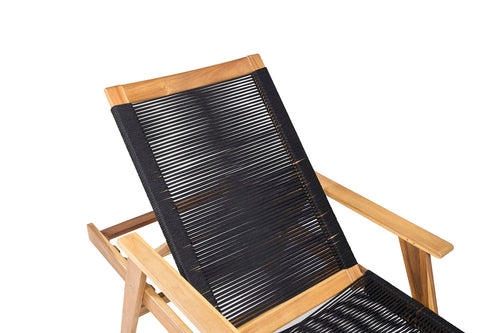 Rebellenclub Ligstoel Aros - Zwart - vtwonen shop