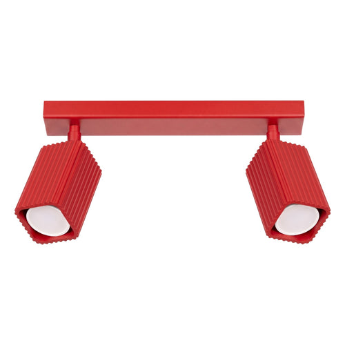 Sollux Lighting Plafondlamp RAYO 2 rood - 30x6x16,5cm