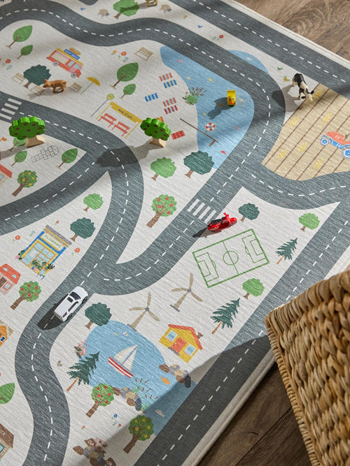 benuta kindervloerkleed Linus - crème - 120x170 cm