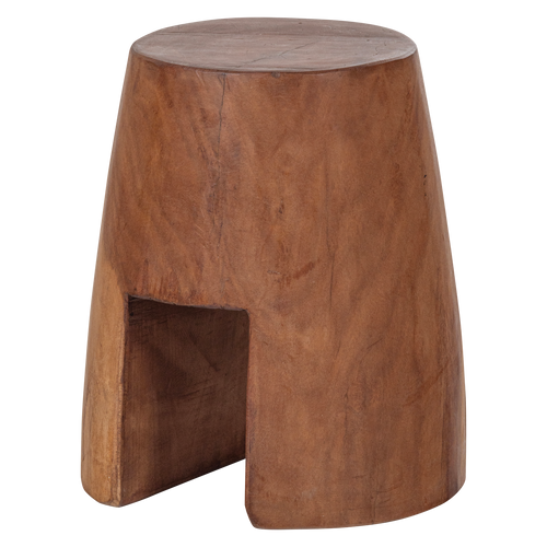 WOOOD kruk Viri - Hout - Naturel - 25x22x22