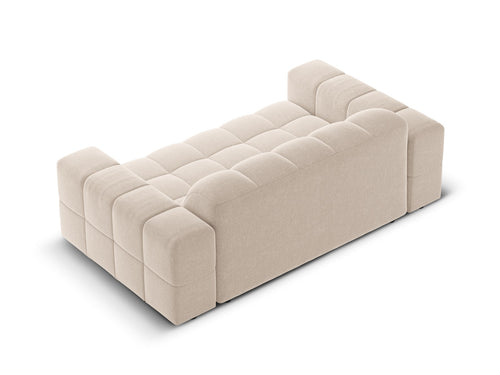 Cosmopolitan Design Bank Chicago 2-zits, chenille beige - 102x178x78cm
