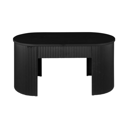 Leitmotiv bank Estriado - zwart - 80x40x42cm - vtwonen shop