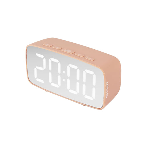 Karlsson wekker Mirror - roze - 6x12.1x6cm - vtwonen shop