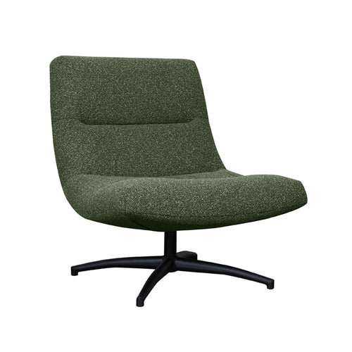 LABEL51 Fauteuil Calix - Donkergroen Bouclé - Draaibaar - vtwonen shop