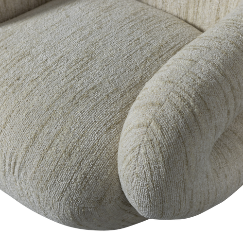 WOOOD fauteuil Folke - Chenille - Naturel Melange - 70x88x88