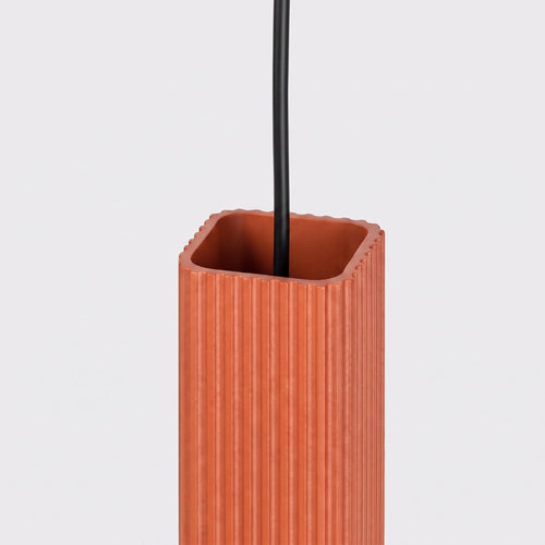 Sollux Lighting Hanglamp RAYO 3P rode oker - 20x20x108cm