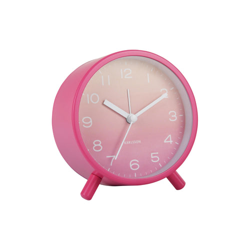 Karlsson wekker Gradient - roze - 11.5x11.5x11.5cm