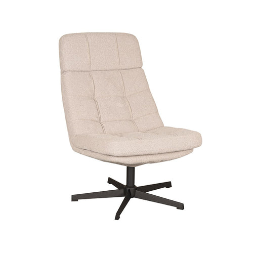LABEL51 Fauteuil Alvar - Naturel Bouclé - 57x53x83cm - vtwonen shop