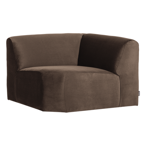 WOOOD hoekelement recht Mojo Base - Velvet - Bruin - 74x105x105