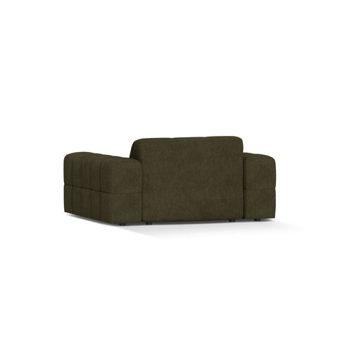 Cosmopolitan Design - Fauteuil Chicago chenille groente - 102x132x78cm