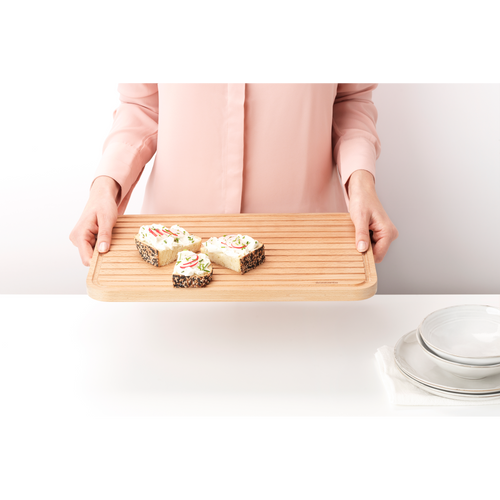 Brabantia Profile Houten snijplank voor brood, large - Beech Wood