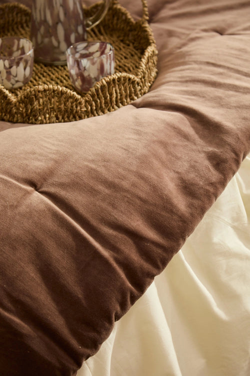 Calma House Topper Velour - Bruin - 70x220x3