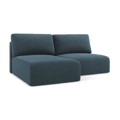 LaMiaSofa hoekbank links Ostia - textuurstof - jeans - 210x149x79