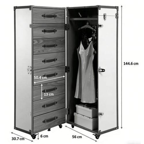 Kare Design Kofferkast Globetrotter croco