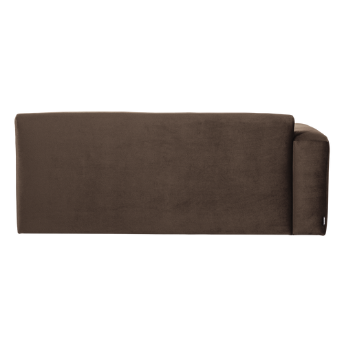 WOOOD 2-zits bank arm links Mojo Base - Velvet - Bruin - 74x185x97