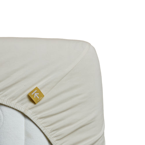 Beddinghouse - Jersey - 95% katoen - 5% lycra - Topper Hoeslaken - 80x220 cm - Gebroken wit