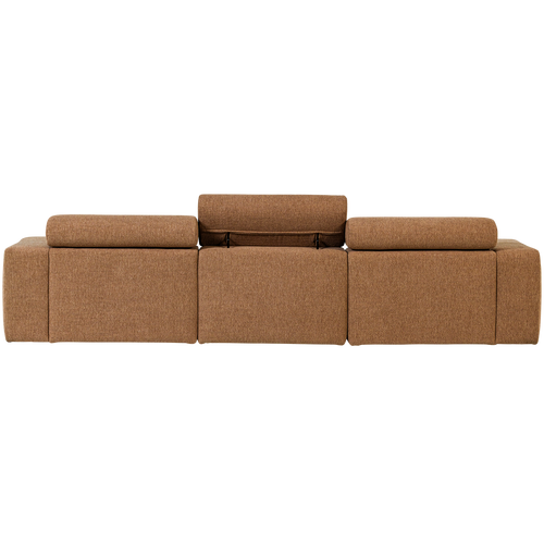 WOOOD chaise longue bank rechts Novi - Polyester - Karamelbruin Melange - vtwonen shop